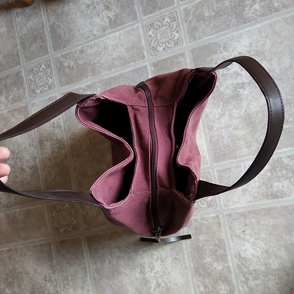M+C canvas hobo handbag purse - Picture 3 of 7